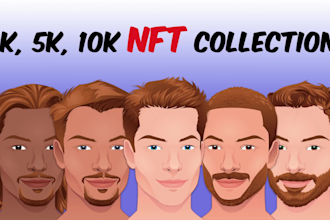create exclusive nft 1k, 5k, 10k art collections