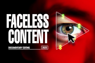 edit your faceless content in documentary style for youtube