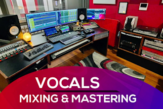 professionally process, edit and mix your vocals