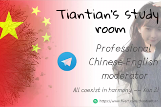 be your chinese english crypto project mod, admin, manager