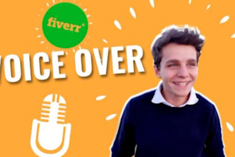 record you a perfect youthful, italian male voice over