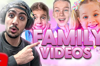 edit viral family, kids videos for youtube