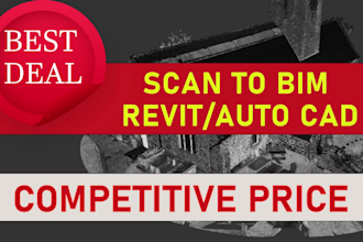 create a autocad or revit model from the point cloud scan