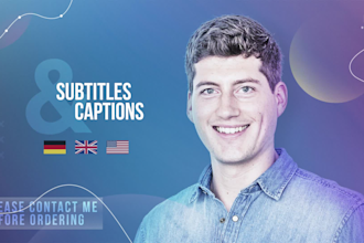 add perfectly synced german subtitles or captions to your video