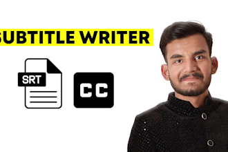 do subtitle writing for youtube videos and all type of videos