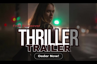 create a cinematic thriller horror book trailer videos