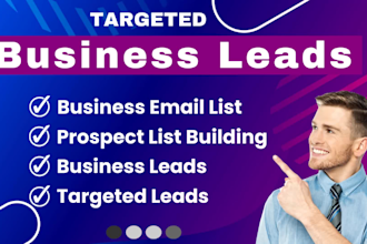 build prospect business email, targeted business leads and contact list