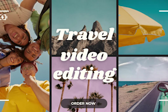 create cinematic and attractive travel video, vlog, family video for youtube