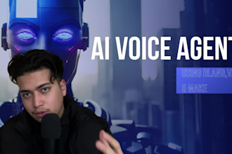 build an ai voice agent, ai receptionist using bland, make