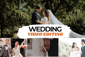professional edit cinematic wedding videos, teasers, and highlights