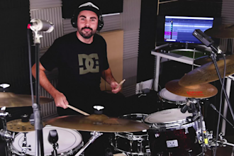 be your professional drummer for acoustic drum recording