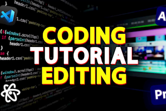 enhance your coding tutorials with professional editing