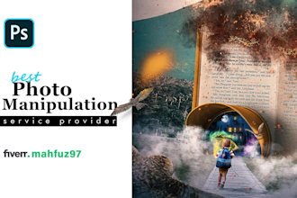 create conceptual photo manipulation and blend high quality image in photoshop