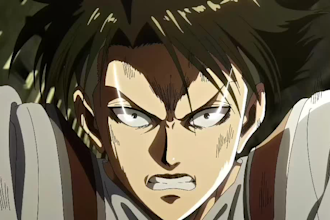 render anime amv edit, animated music video, 2d anime fighting, anime animation