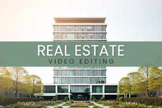edit a professional real estate video