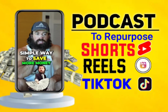 edit your podcast into short form video clips