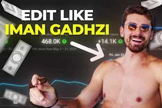 edit your talking head videos in iman gadhzi, ali abdaal, magnates media style