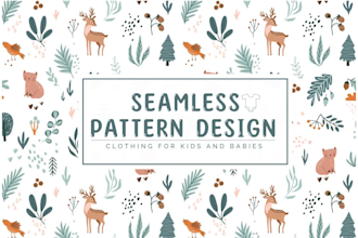 create seamless patterns for baby textile prints