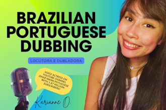 record the best brazilian portuguese female dubbing