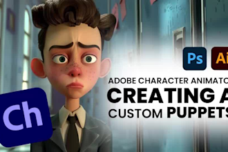 create an adobe character animator puppet rig