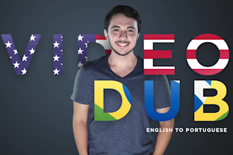 dub your video in portuguese