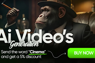 a professional, realistic  ai video creation for ads, film