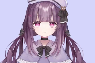design and rig vtuber model, character design, 2d anime