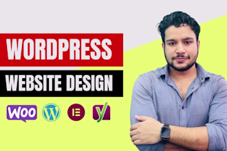 develop wordpress website or ecommerce website or wordpress website design