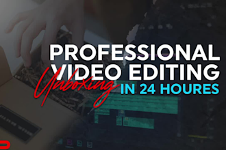 create captivating unboxing video edits with fast 24 hour turnaround