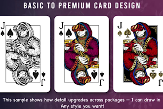 design custom playing cards, poker decks, tarot, and card game art