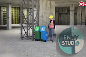 make 3d safety training animation, 3d construction site safety training video