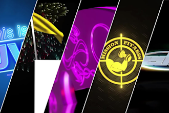 create 2d and 3d logo animations, intros, and outros