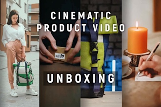 create a cinematic unboxing or promo video
