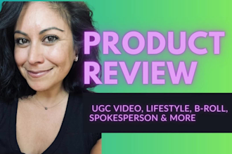 test and do a product review video for your brand