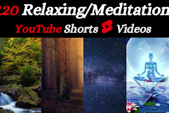 make 4k relaxing, meditation, lofi, rain and nature music short videos