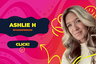 be your ugc content creator female spokesperson and video actor