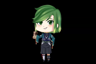 design your chibi vtuber model based on you