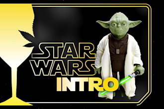 make star wars  intro with your text