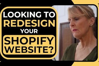 redesign shopify website shopify dropshipping store shopify website design