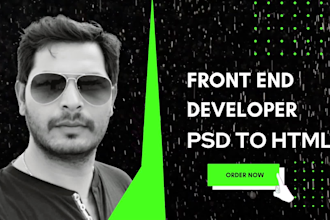 convert PSD, figma, xd, sketch to HTML, CSS responsive website custom website