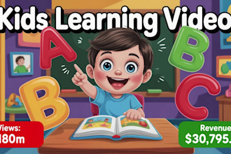 make kids educational videos and nursery rhymes videos for monetization