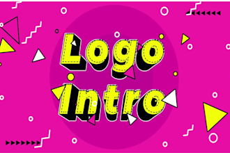 create a custom 4k  motion graphics animated logo intro
