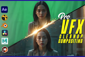 do vfx, chroma key, and seamless video corrections