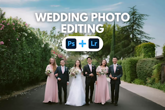 color correct, retouch, and edit your wedding photos