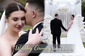 do cinematic wedding video editing highlight videos, teasers