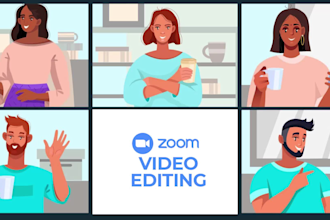 do professional zoom video editing for meetings, webinars, and presentations