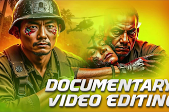 do professional documentary video editing for your youtube