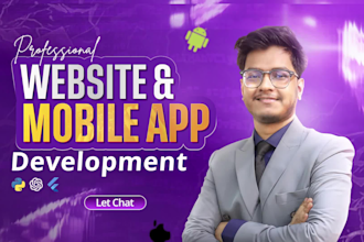 do website or mobile app development ios app development as flutter developer