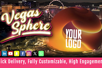 show your brand on vegas sphere for event announcements