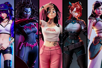 create a 3d character from 2d concept art